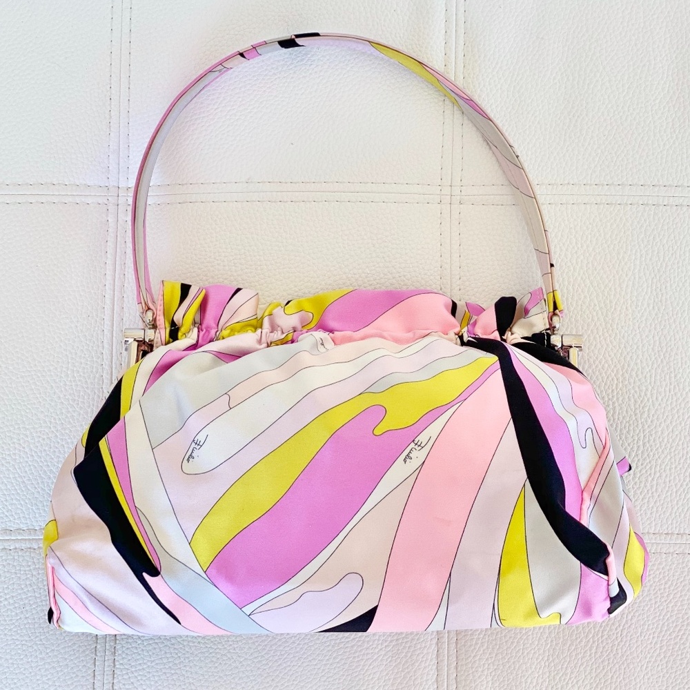 SOLD: Emilio Pucci Silk Vintage Handbag - Picture 8 of 15